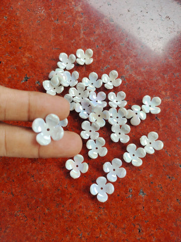 White Flower Beads