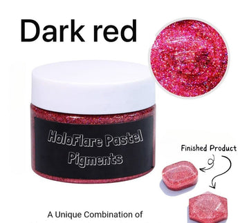 Dark red Holo Flare Pastel Pigment