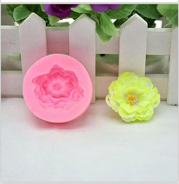 Mini peony 3D flower mould