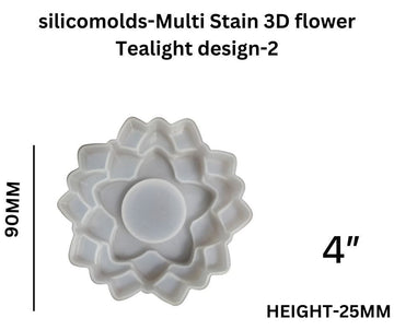3D flower t-light mould