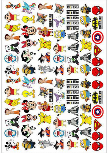 Resin Color Stickers -Rakhi design Sheet