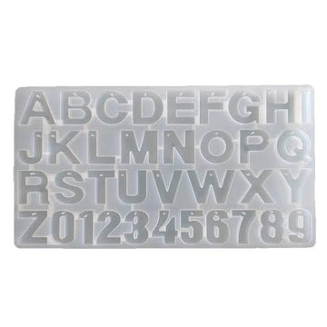 Front Pour with Hole Alphabet Silicon Mould