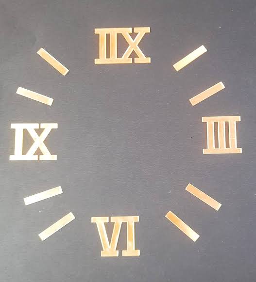Roman Clock Number Set