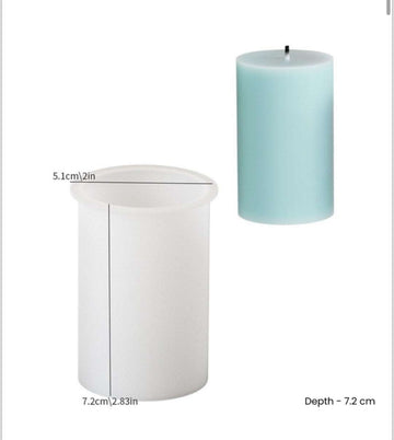 Round pillar candle mould