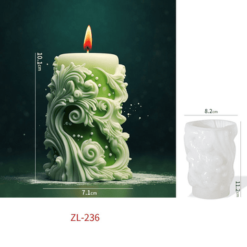 Irregular wave pillar candle Mould