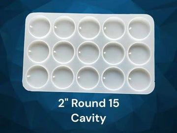 With hole 15 cavity 2 inch round mould