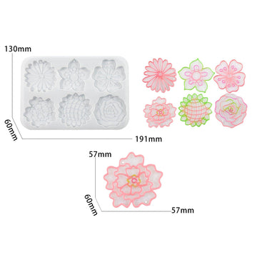 3D flower keychain mould