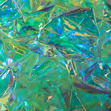 Holographic opal sheet green