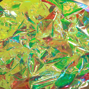 Holographic opal sheet light golden