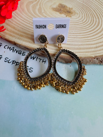 Resin jhumkha base golden