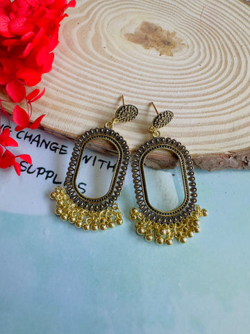 Resin jhumka base golden