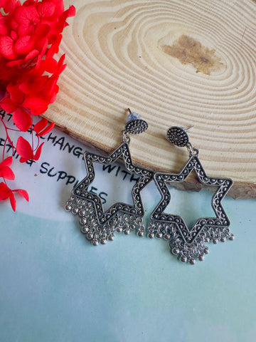 Resin jhumka base silver