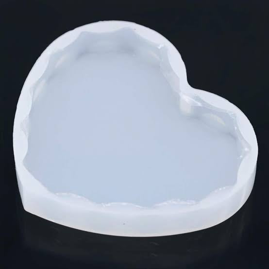 3 inch Diamond cut heart mould