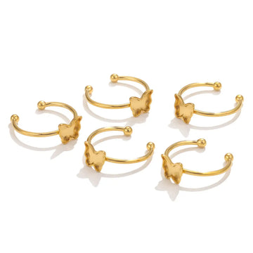 Butterfly shape ring base for resin