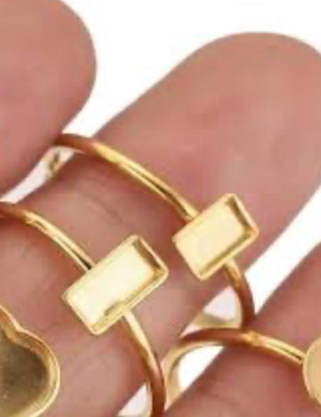 Rectangle shape ring base for resin