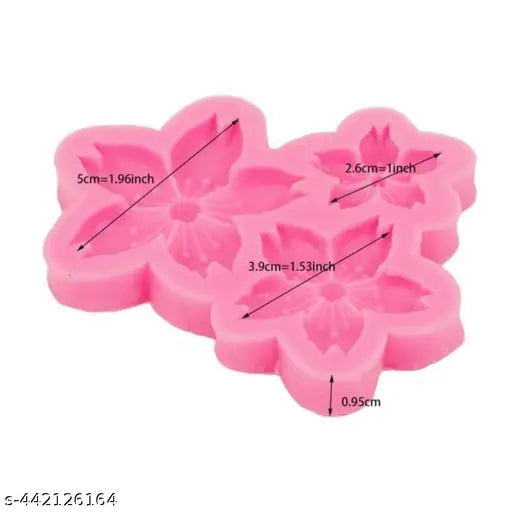 3 in 1 3D flower mould