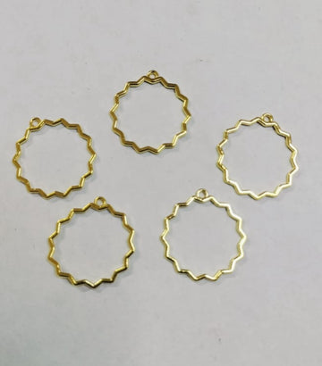 Zig Zac round bezel