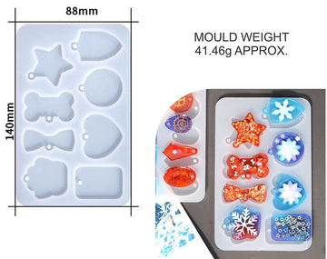 8 cavities dog tag or keychain mould