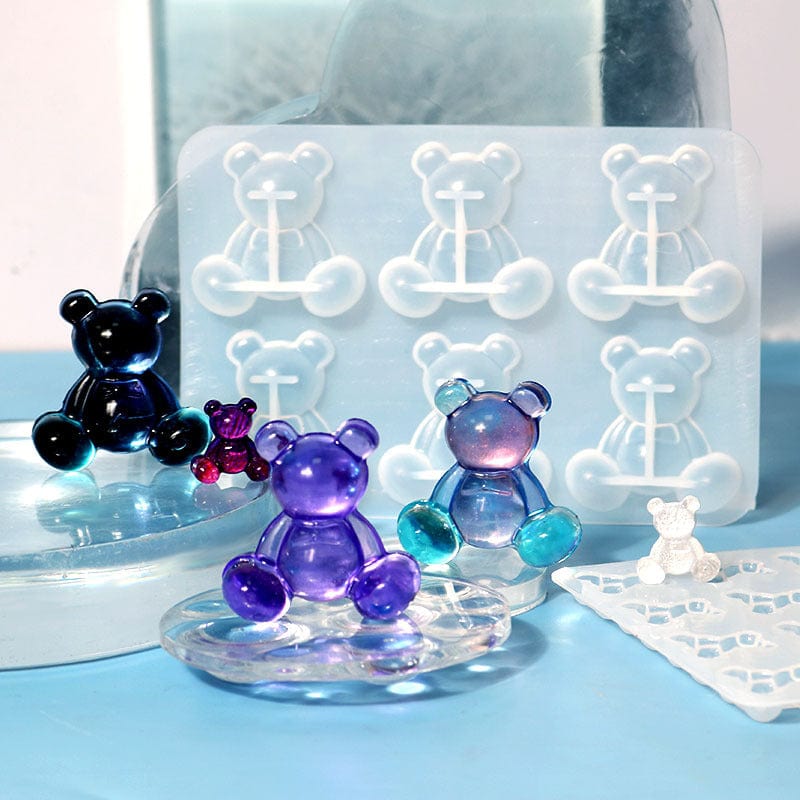 2 pieces teddy mould set