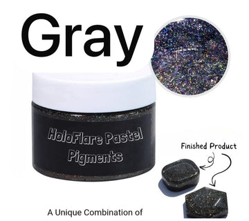 Gray Holo Flare Pastel Pigment