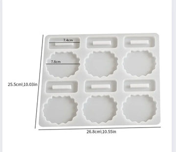 6 Cavities Small Elegant Photo Frame Mould
