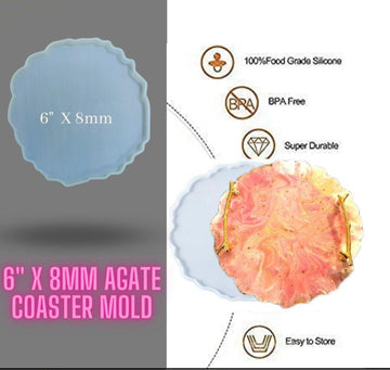 Agate round 6 inch mould