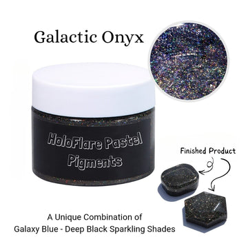 Black Holo Flare pastel pigment