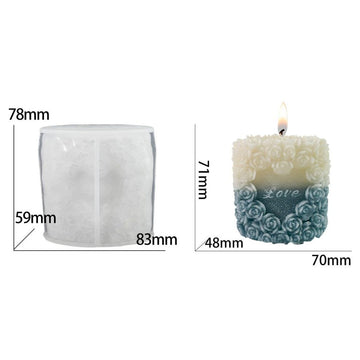 Love Heart candle mould