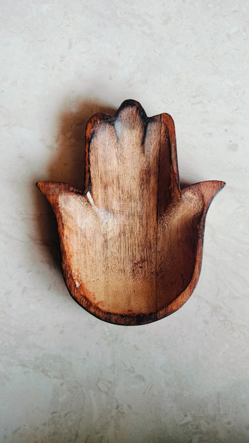 Wood bowl for candel