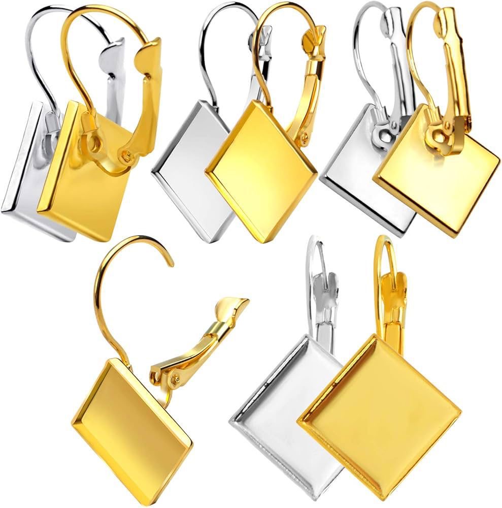 Golden Small Earring Base For Resin