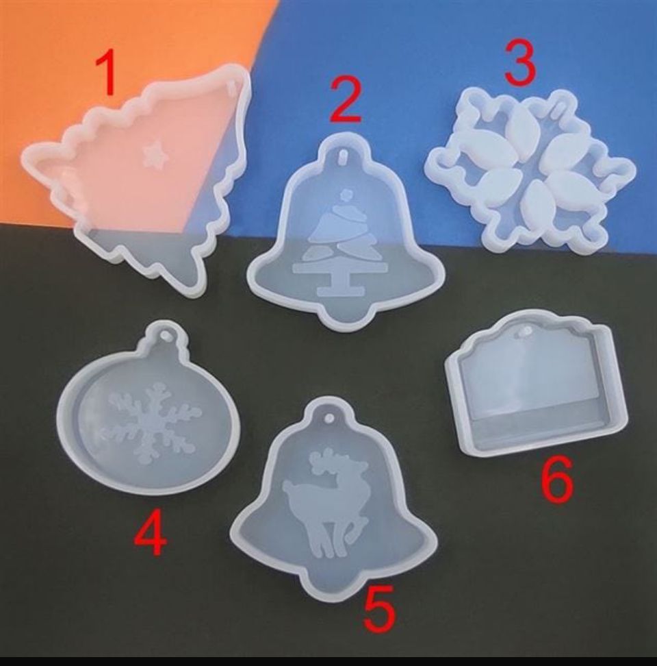 6 pieces Christmas mould set