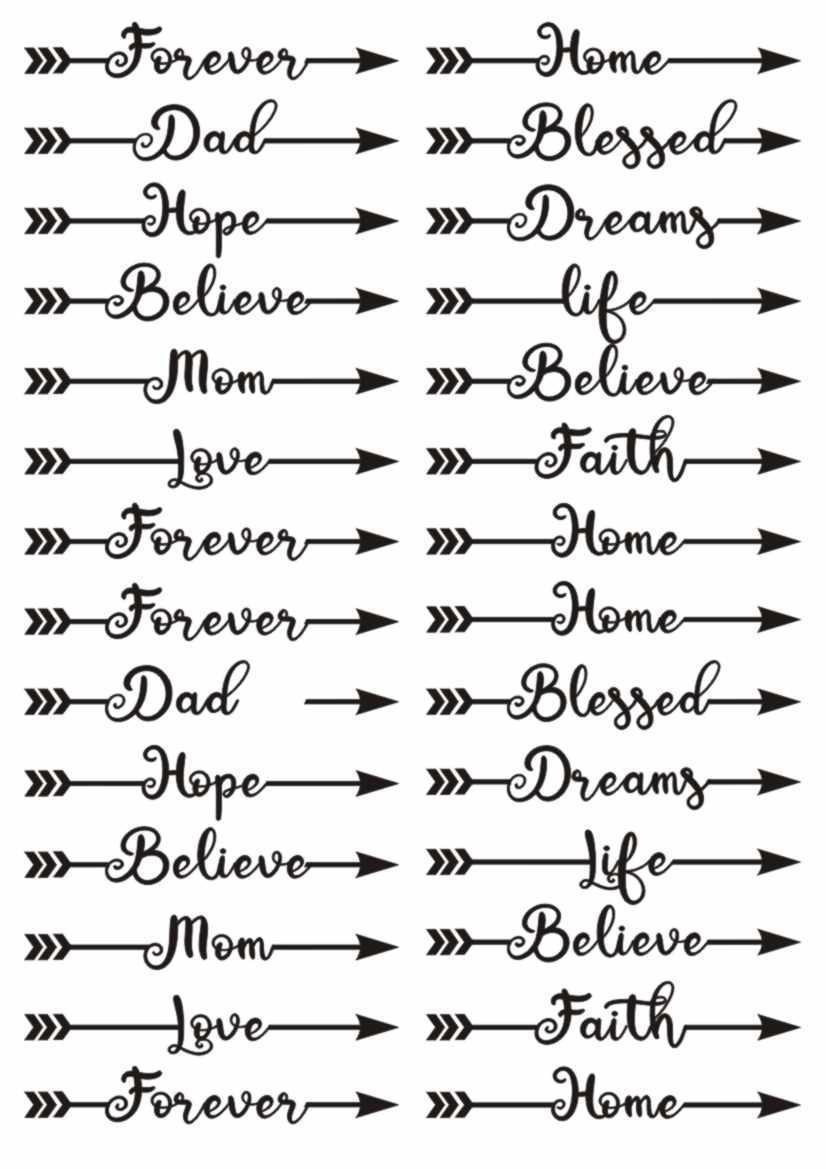 Arrow Quotes Insert sheet