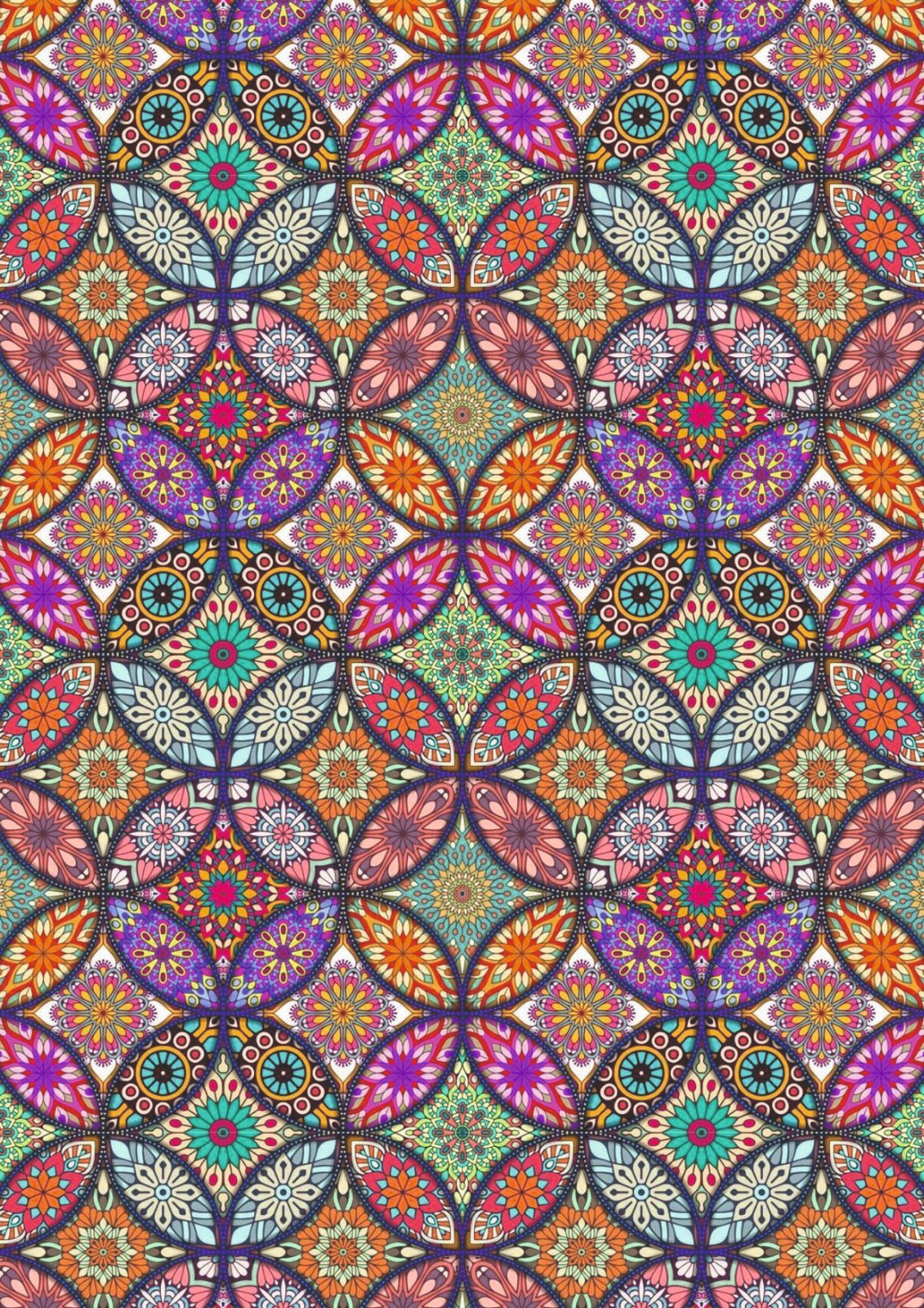 Mandala 3 Resin color sticker )