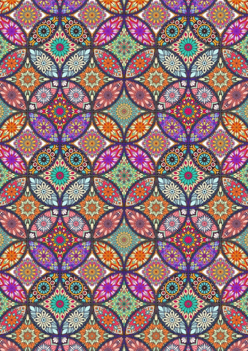 Mandala 3 Resin color sticker )