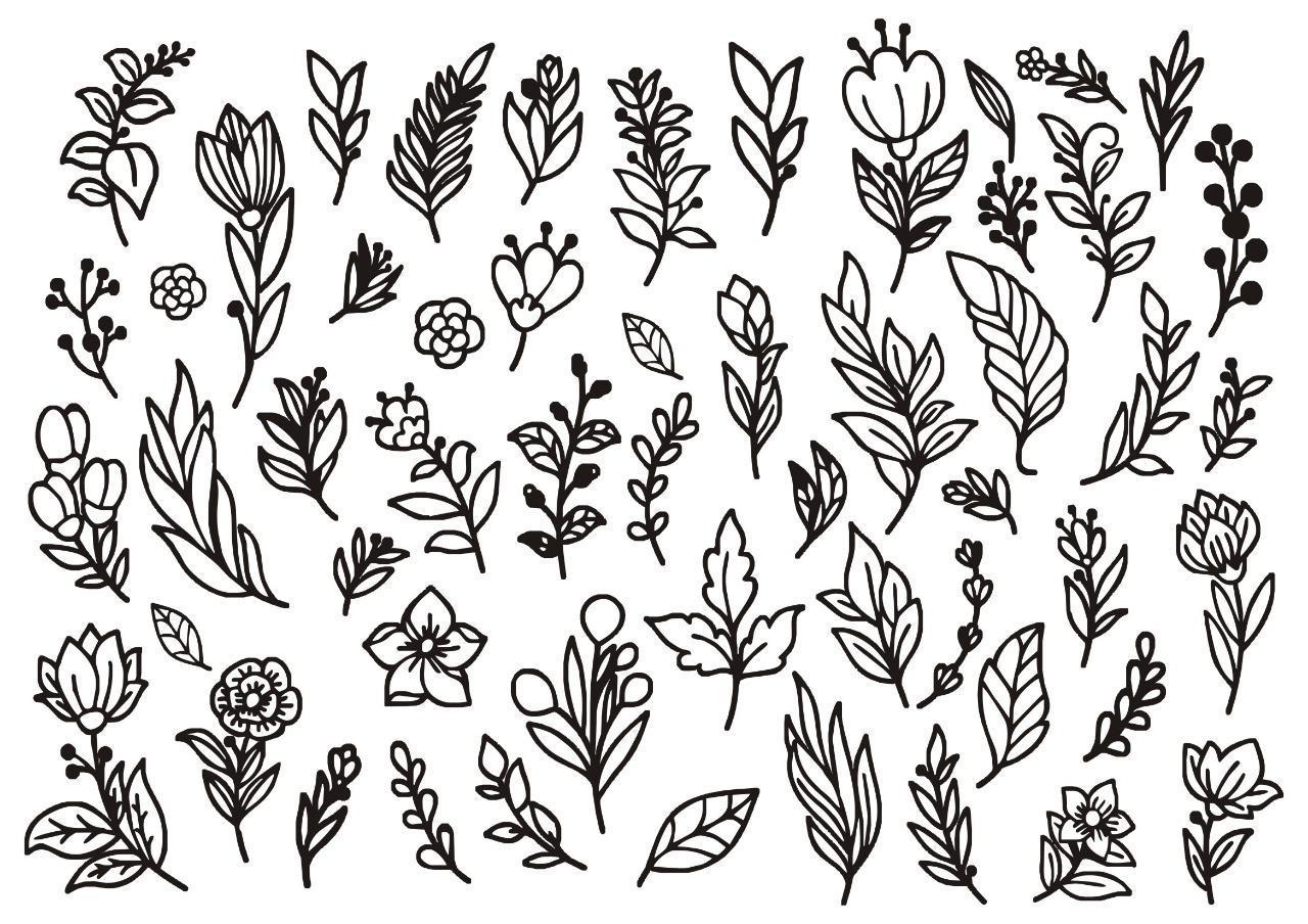 Floral Doodle Insert sheet