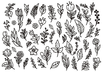 Floral Doodle Insert sheet