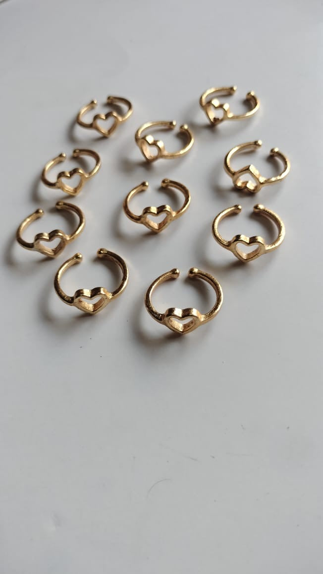 Open  Heart  shape  ring base for resin