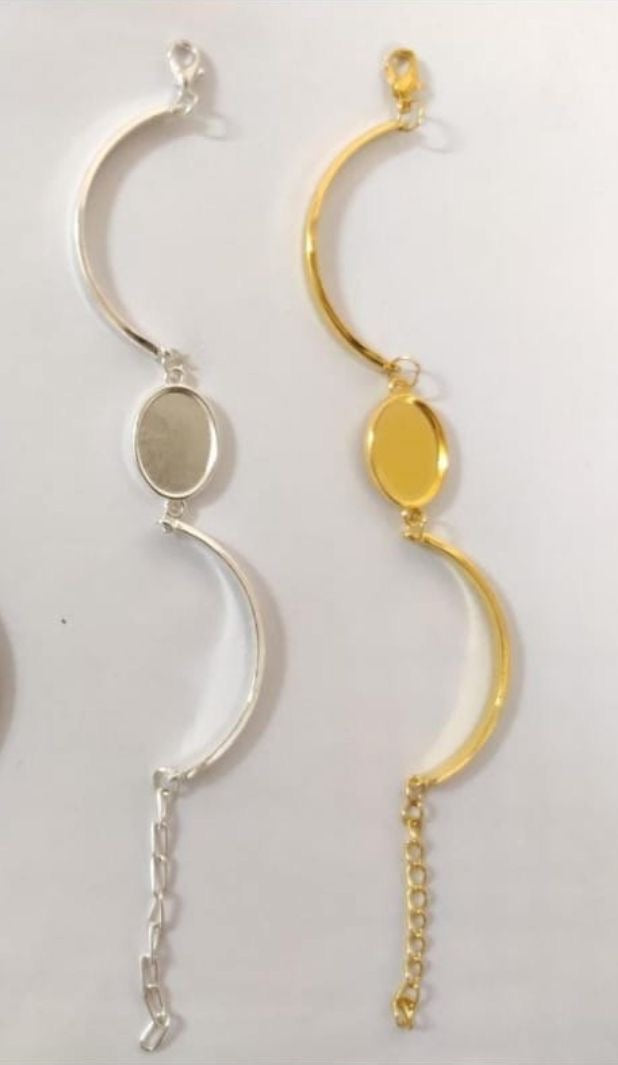 Bracelet base for resin