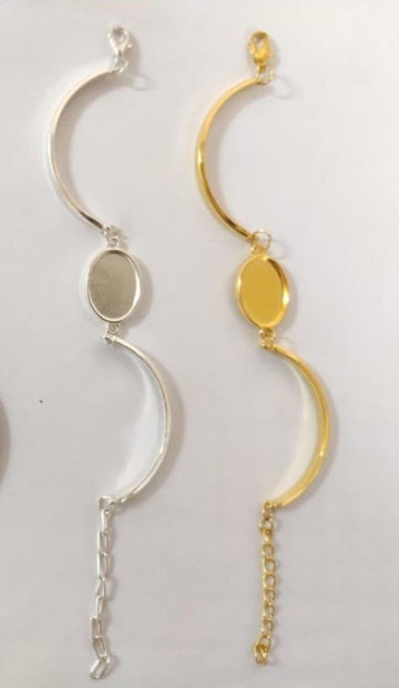 Bracelet base for resin