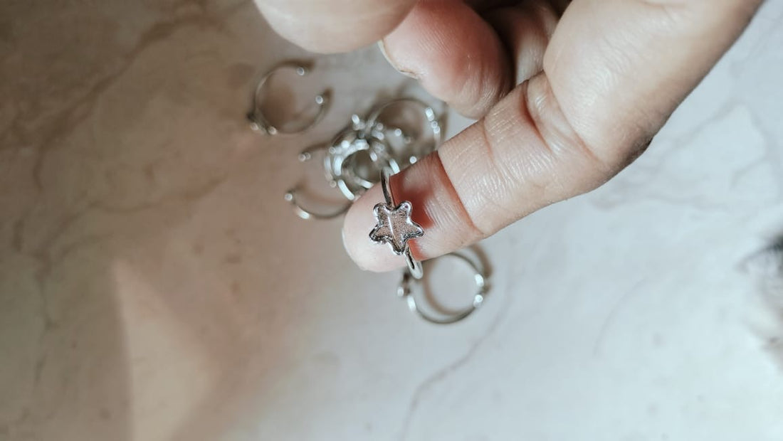 Star shape  ring base for resin