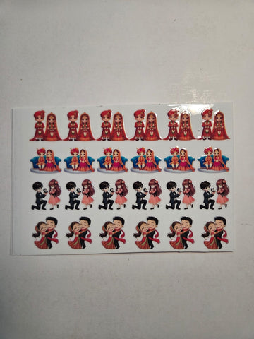Uv Sticker Dulha Dulhan Design