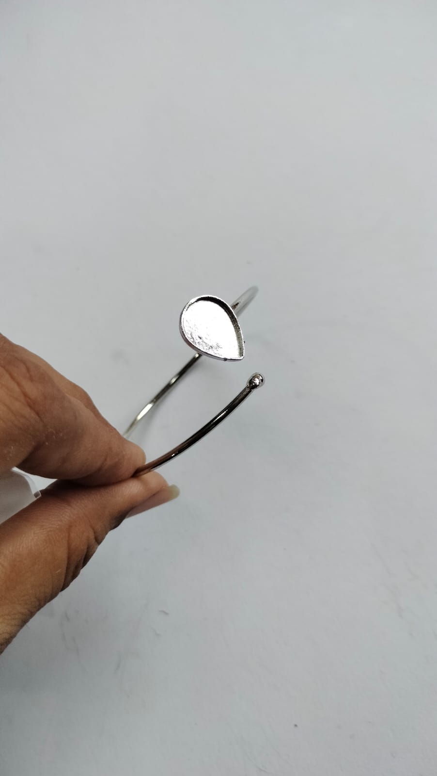 Kada Or Bracelet Base For Resin silver