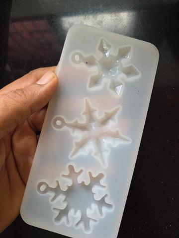 3 Cavities earring mould