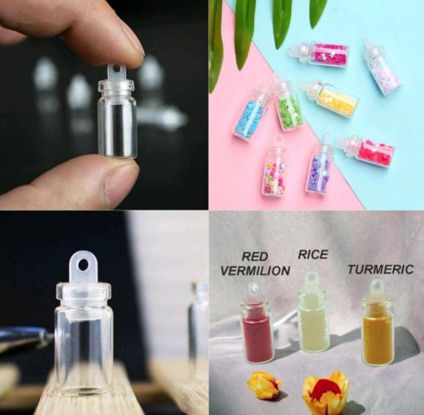 Tiny glass bottle pack