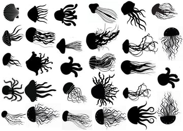 Jellyfish Resin color sticker