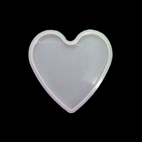 4 inch heart coaster mould