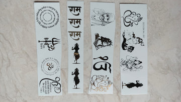 All religion god design Golden Embossed stickers