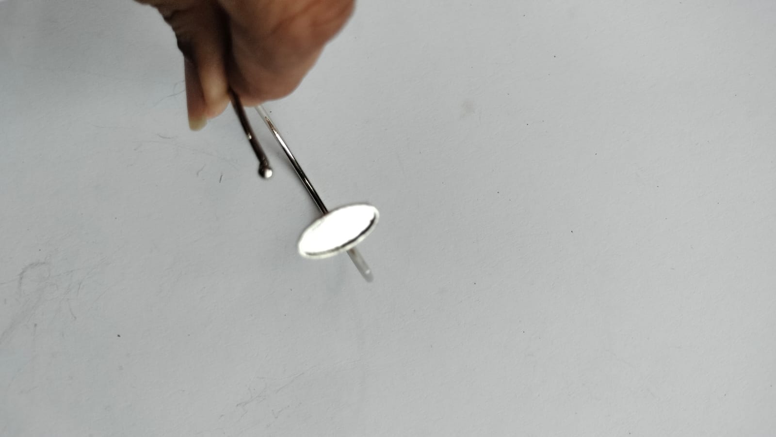 Kada Or Bracelet Base For Resin silver