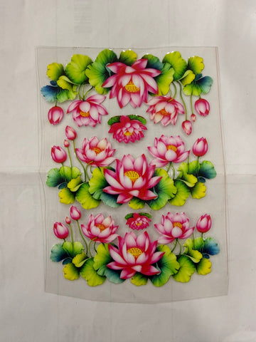 Uv Sticker Lotus Design