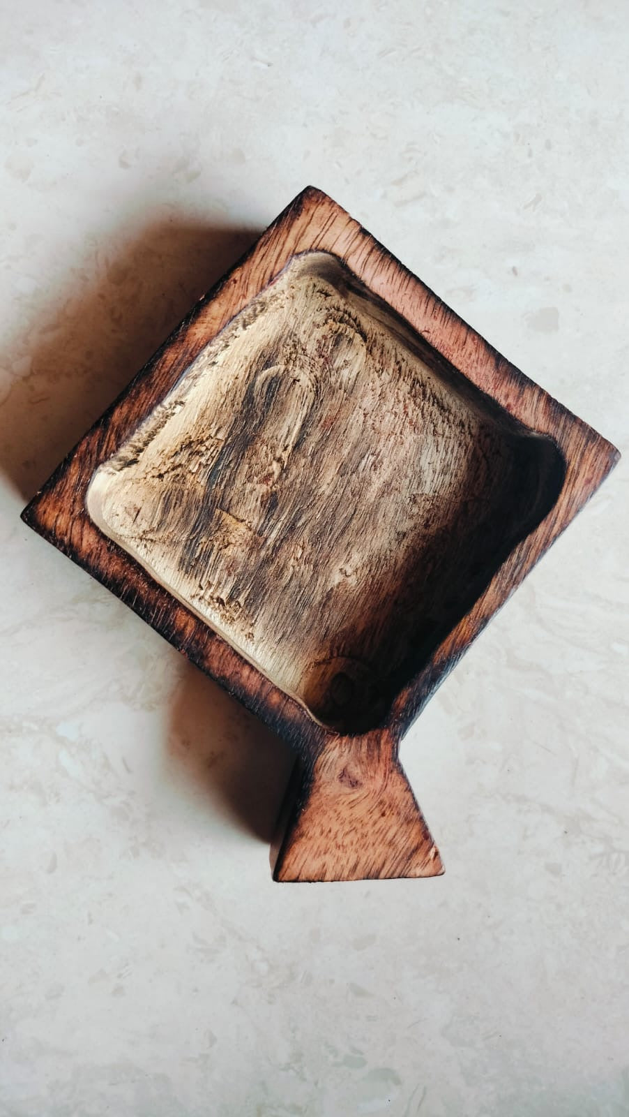 Kite Wood bowl for candle